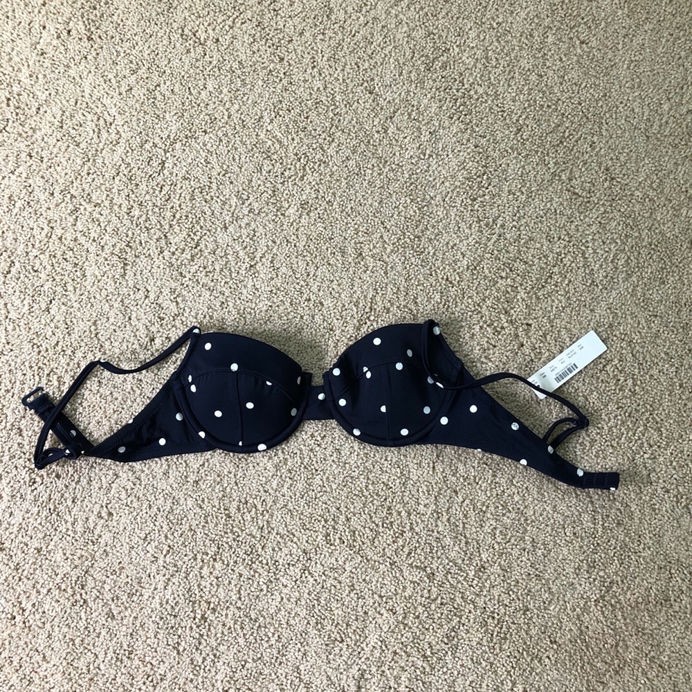 J. Crew spotted bikini top